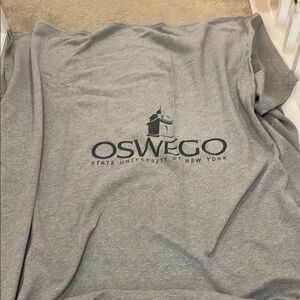 Gray SUNY OSWEGO blanket